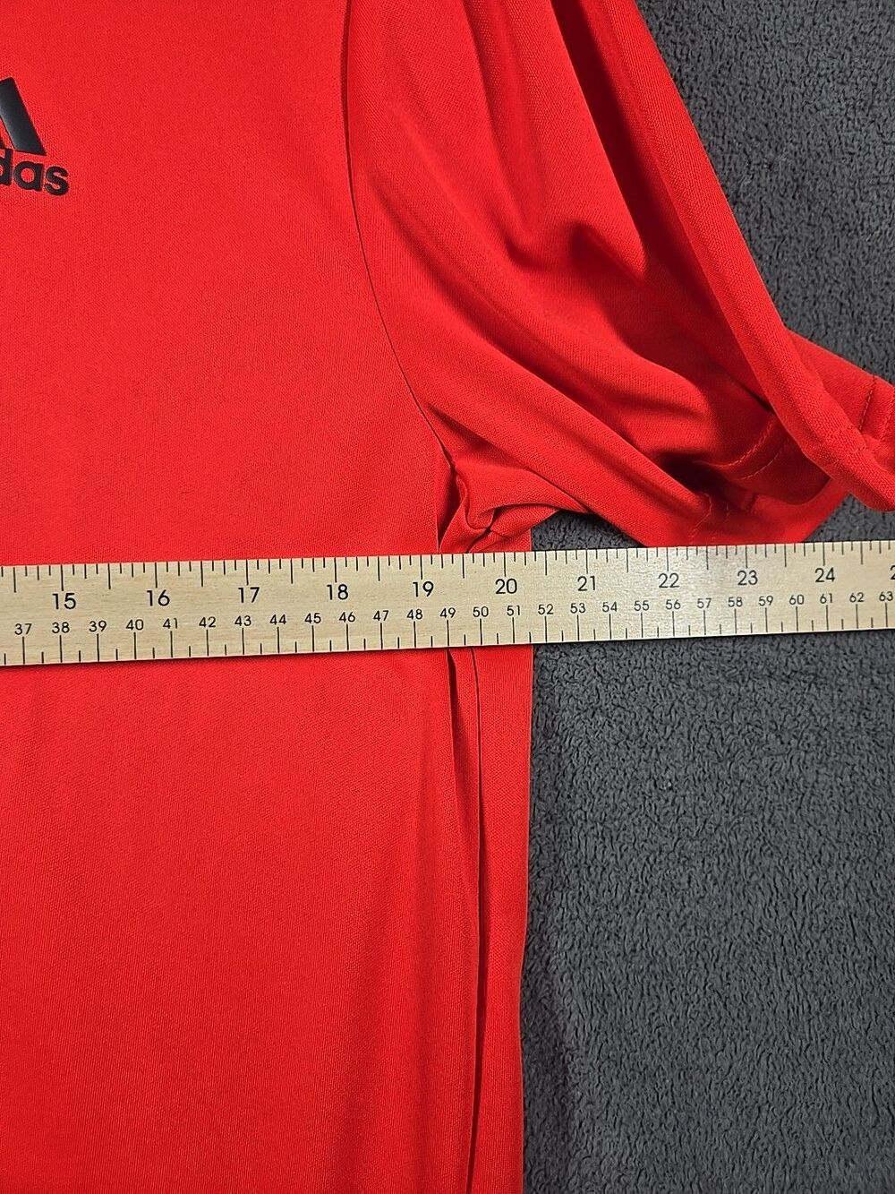 ADIDAS GOLF Men's M Medium PERFORMANCE Short Sleeve Polo Shirt Red Orange - Picture 7 of 10